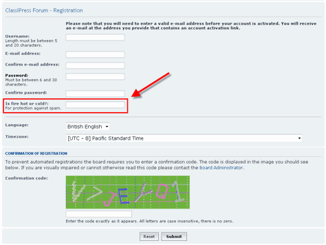 spam bot google forms