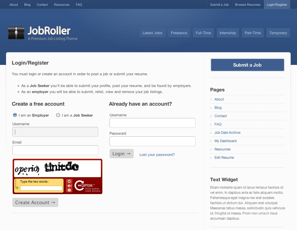 jobroller register Chicago Website Design SEO Company