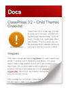 ClassiPress 3.2 Child Theme Checklist